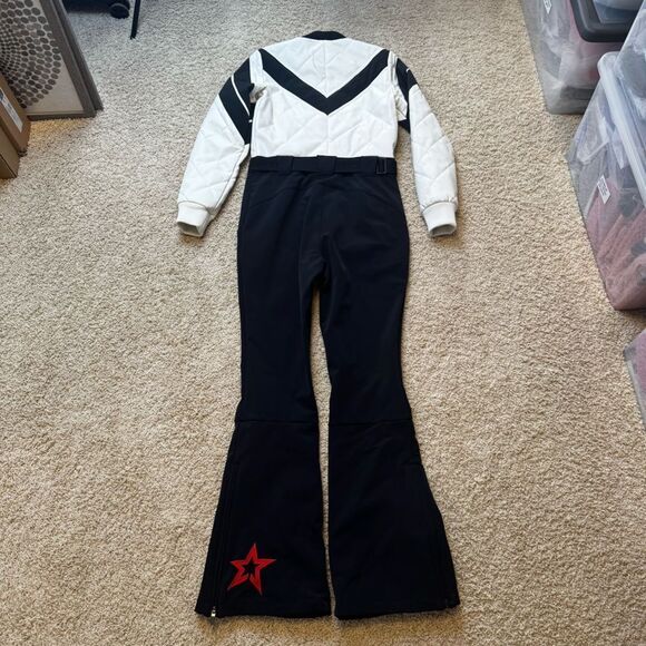 Perfect Moment Ski Suit Jumpsuit Black White Size Large Waterproof Defects - Picture 10 of 14